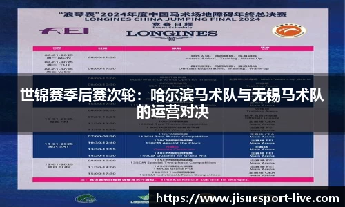 世锦赛季后赛次轮：哈尔滨马术队与无锡马术队的运营对决